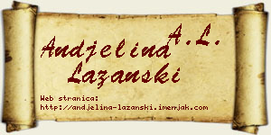 Andjelina Lazanski vizit kartica